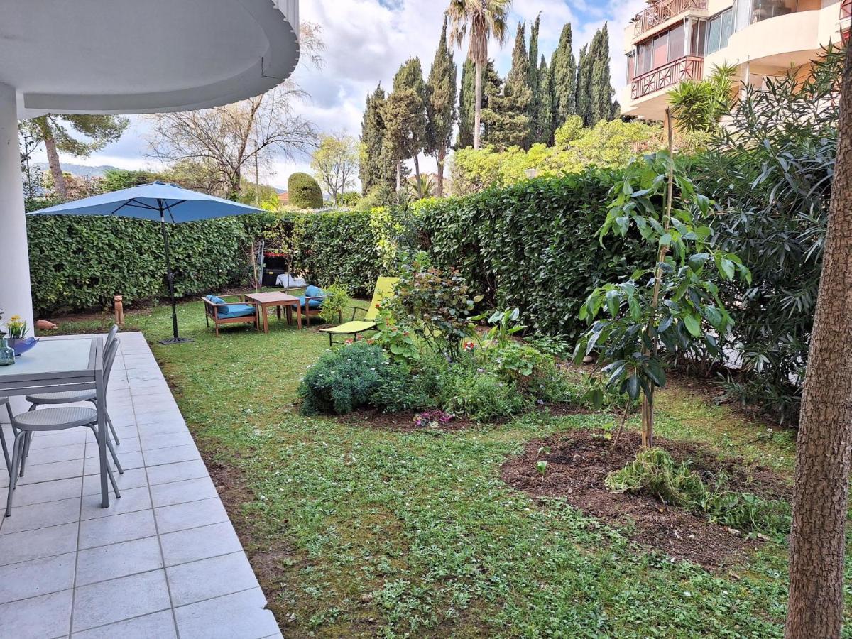 Charmant Appartement Residentiel Avec Terrasse, Jardin Privatif Et Piscine A Cannes Eksteriør billede