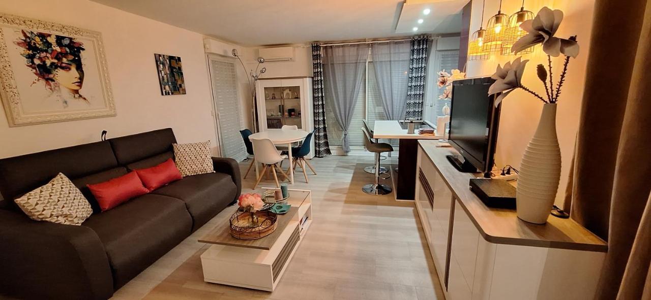 Charmant Appartement Residentiel Avec Terrasse, Jardin Privatif Et Piscine A Cannes Eksteriør billede